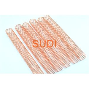 Rose Gold P5:1 3/8" Metal Spiral Binding Coils