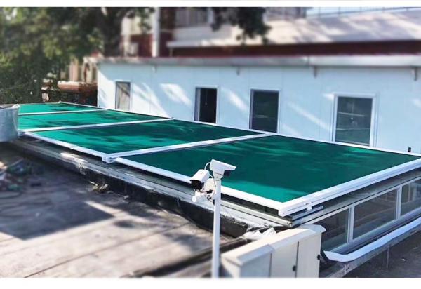 Balcony Retractable Louvered Roof Pergola