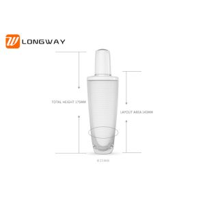 Emulsion Packaging Plastic Cosmetic Bottles Round Shape 100g Recycled