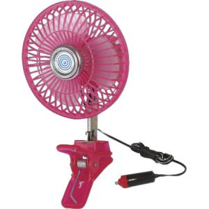 Quality Red Mini automotive electric cooling fans Full Cover Guard Portable To Carry for sale
