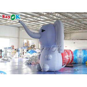 Parade Event Inflatable Cartoon Characters Elephant With Blower