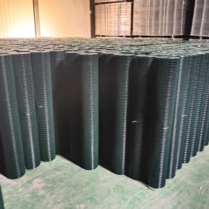 4x4 Galvanized Welded Wire Mesh Thick Pvc Coated Green Color Roll