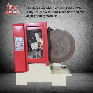 LDX-026A Servo Feed Large TCT Saw Blade Front And Rear Angle Grinding Machine