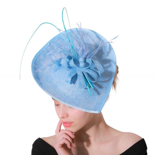 Sinamay Base and Feather Fascinator Hat Shipping Worldwide with DHL UPS FEDEX EMS TNT