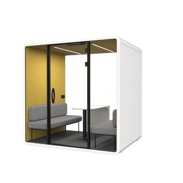 Buy Small Aluminum Metal Prefabricated Telephone Booth, Modular Micro Customized Soundproof House Meeting Room at wholesale prices