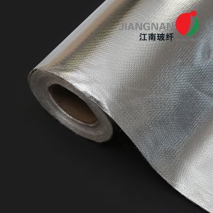 Lightweight Aluminized Fiberglass Fabric Cloth AL7628 Good Chemical Resistance