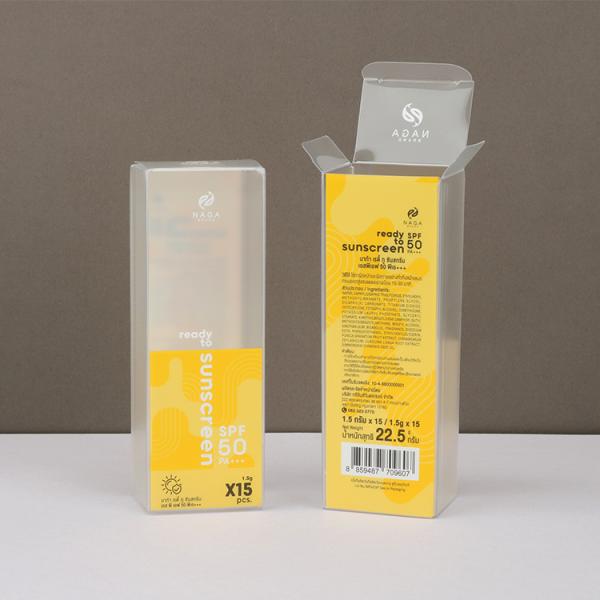 High Quality Custom Cosmetic Skin Care PP Folding Box Packaging Frosted Transparent Plastic Box