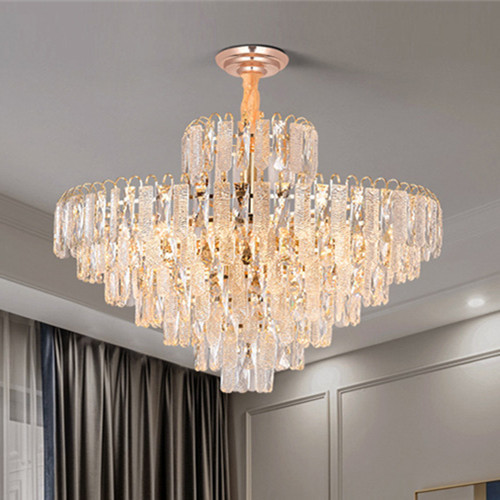 Buy Indoor Lustre Modern Crystal Pendant Light Dia 80cm For Living Room at wholesale prices
