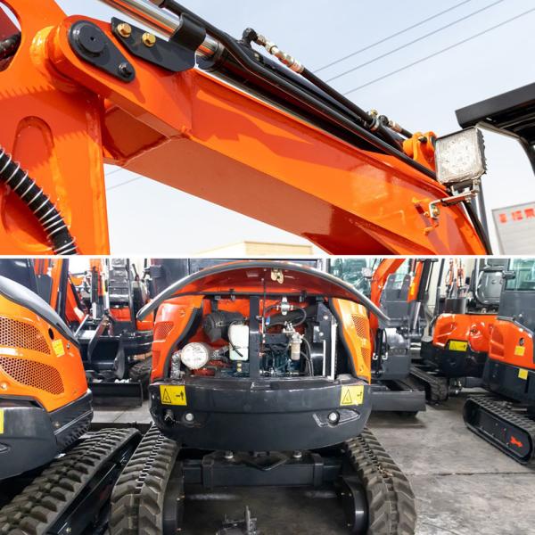 High Fuel Efficiency 2.5 T Mini Digger Mini Garden Excavator 20HP