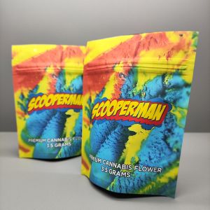 Weed Soft Touch Mylar Bag Plastic Stand Up Pouches With Zipper