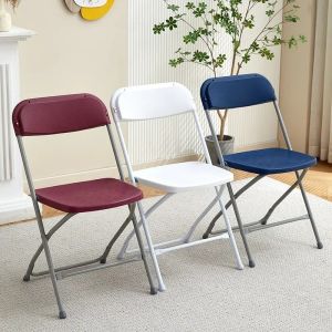 Indoor Commercial Plastic Folding Chairs Stackable Plastic Folding Chairs
