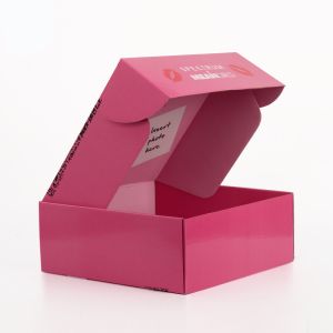 Quality Pink Recycled Makeup Subscription Boxes , Custom Cosmetic Packaging Boxes for sale