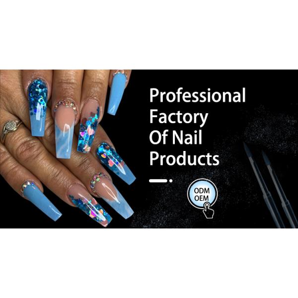 Hot Sale High Quality Customized Label for Nail Salon Shop Nail Tips Half Cover Easy to Operate Press on Nails