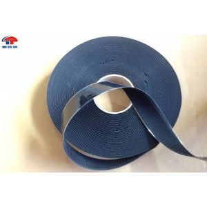 Quality 1&quot; Black Self Adhesive Hook and Loop Tape / Hook And Pile Tape Fasteners With Poly Liner for sale