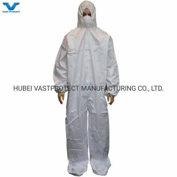Industrial Safety Disposable Coverall with Anti-Slip Grey Bootcover