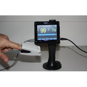 Desktop Rechargeable Fingertip Pulse Oximeter , LED Display
