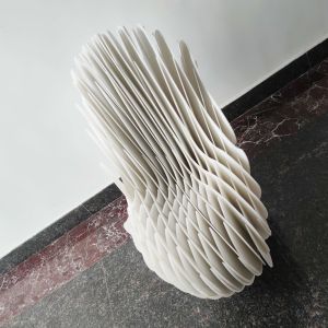 Exhibition Corrugated Plastic Furniture Chair Anti Collision