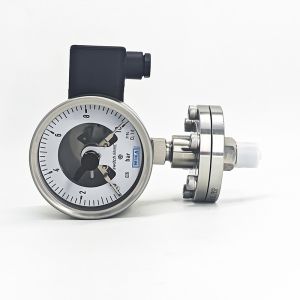 Quality PGT23.100 Stainless Steel Manometer Diaphragm Seal Pressure Gauge With 1.0%FS Accuracy for sale