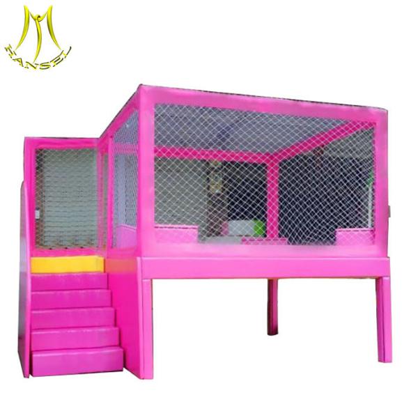 Buy Hansel children soft game indoor wooden playhouse indoor playhouse with slide at wholesale prices