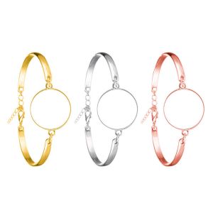 Women Jewelry Elegant Sublimation Bracelet Blanks DIY Custom Sublimation Charm