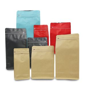 Eco Friendly Custom Printed Bag Packing Biodegradable Kraft Packaging Bean