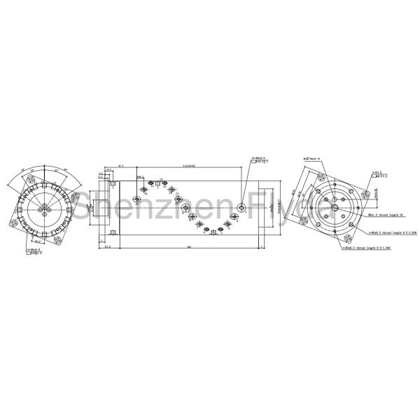 pneumatic rotary joint, perfect replacement SMC with 16 passages