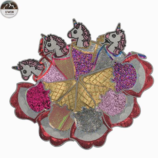 Buy Flower Custom Embroidered Back Patches / Embroidered Patches No Minimum at wholesale prices