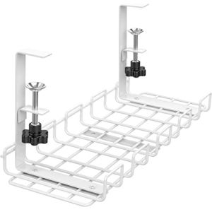 Quality Living Room Desk Cable Tray Hook Type Installation for Flexible White Wire Management for sale