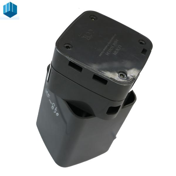 Black Custom Molded Plastic Parts Charging Converter Plastic Case