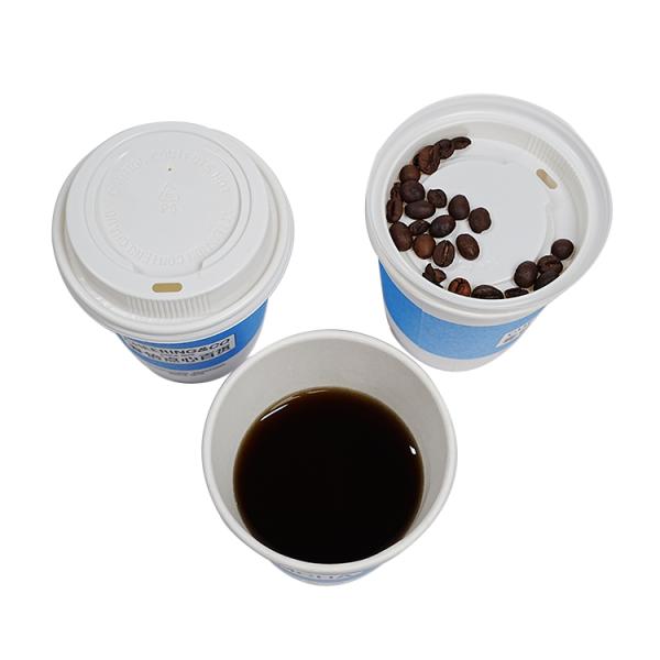 Eco-friendly coffee paper cup custom printed logo double wall hot drink paper cup with lid