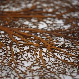 Corten Steel Rusted Lifelike Outdoor Metal Tree Sculpture Decorative