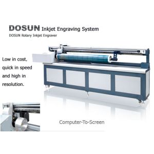 Textile Industrial Digital Rotary Inkjet Engraver , Computer-to-screen Inkjet