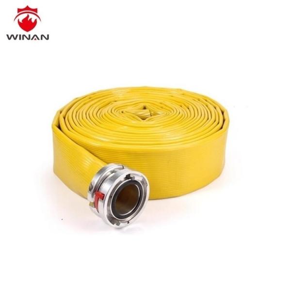 White Yellow PU Fire Hose Reel Marine Used 0.8MPa - 1.6MPa Working Pressure