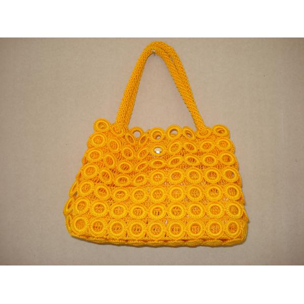 Buy Crochet Yellow WOmen Fashion Bag handbag tote purse shoulder bag at wholesale prices