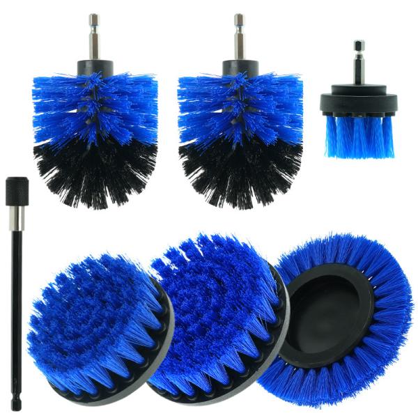 Drill Cleaning Brushes Set for Washing Car Wheel Tyre Rim Cleaning Bathroom Surfaces Floor Kitchen And Toilet Cleaner