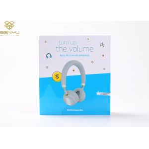 China Blue Headphone Handmade Mobile Accessories Packaging Box on sale