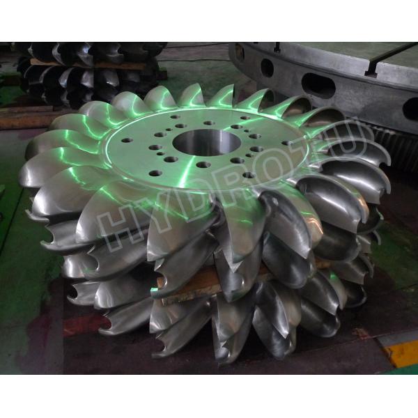 Buy 500m High Water Head Turgo Hydro Turbine With Two Nozzles And Forged CNC Machining Runner at wholesale prices