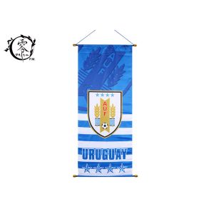 Soccer Team Sublimation Printed Multicultural Flag Banners UV Fade Resistant