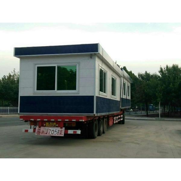 Steel Frame Premade Container Homes Movable With Steel Door 100Kg / M2 Snow Load
