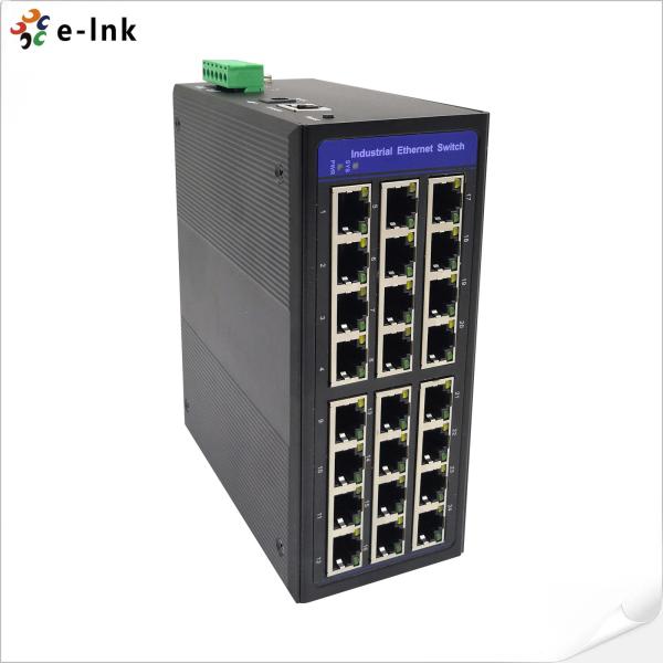 Buy Industrial 1000M 16-Port 802.3at PoE+ Switch 8 Gigabit Ports 480W DIN-Rail at wholesale prices