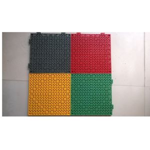 Thicker PVC perforated interlocking floor tiles