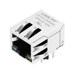 China Halo HFJ11-S101E-LS12RL Compatible LINK-PP LPJ0215ABNL 10/100 Base-T Tab Down Green/Yellow Led Single Port Ethernet Integrated RJ45 FastJacks on sale