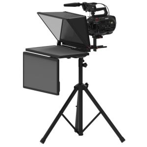 Camera Teleprompter 22 inch Dual Screen with Remote Controller and Studio