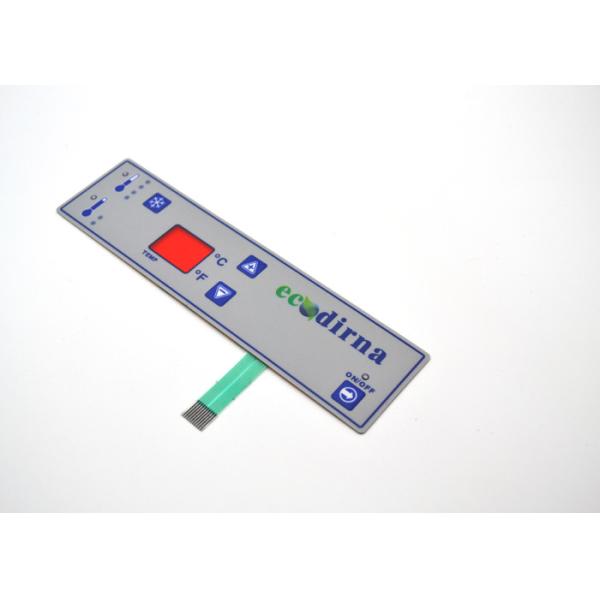 Plastic Embossed Metal Dome Membrane Touch Switch Keypad 175mmx45mm