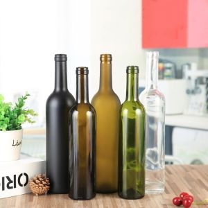 187ml 375ml 500ml 700ml 750ml Clear Empty Bordeaux Shape Wine Glass Bottle Red