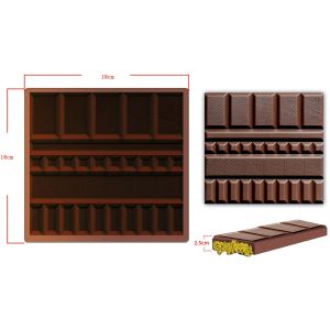 MHC Christmas Chocolate Mold For Geometric Big Bar Deep New Silicon Shaped