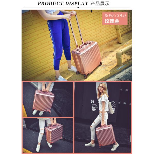 18 inch luggage, multifunctional small boarding luggage, business aluminum frame suitcase, men's and women's password 17 travel hard box