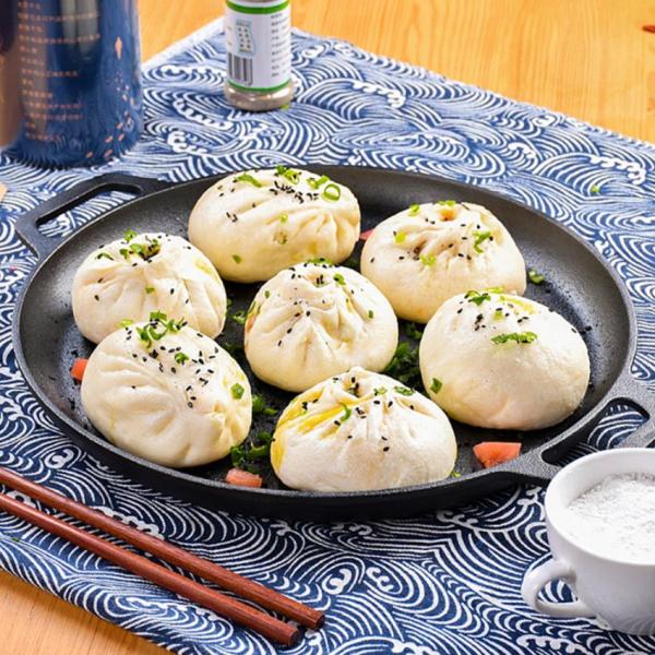 Outdoor Camping Bbq Plate 30cm Metal Material Cast Iron Reversible