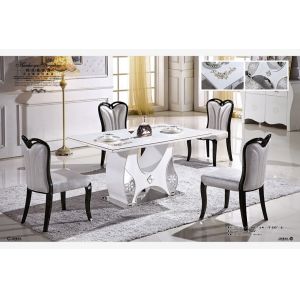 China rectangle 6 person marble dining table furniture on sale