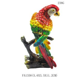 Parrot birds design jeweled enamel trinket box Parrot bird trinket boxes